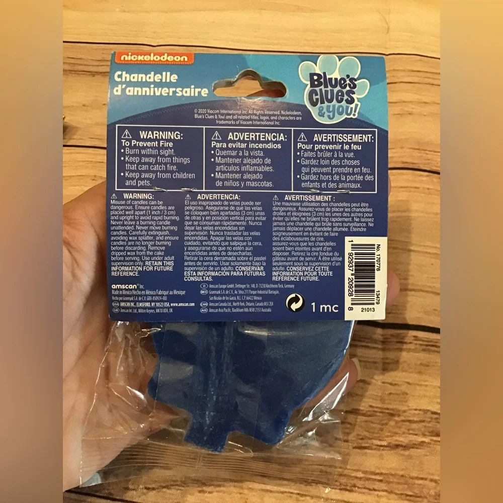 Blues clue & you birthday candle 1pcs-new